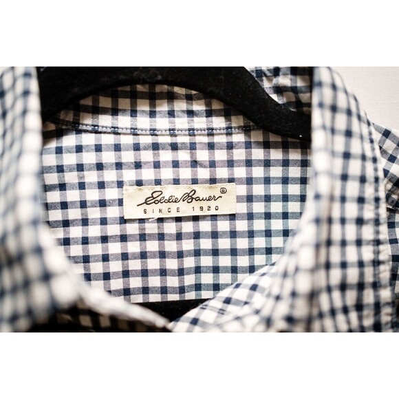 Eddie Bauer L mens button down check shirt casual - Picture 2 of 7